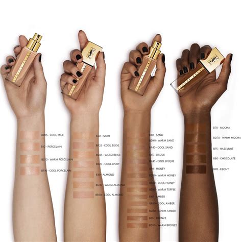 buy ysl touche eclat foundation|ysl touche eclat colour chart.